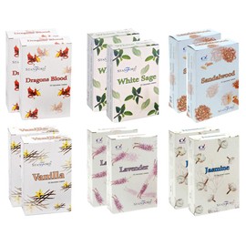 Stamford 37354 Floral Variety Set Incense Cones-12 Packs x 15 Cones, Black, One Size