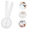 jojofuny 4Pcs Flexible Goniometer Ruler Protractor for Accurate Angle Measurement