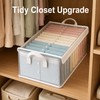 Foldable PVC Storage Box for Clothes - Transparent Dust-Resistant Organizer
