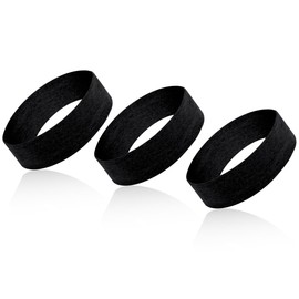 All-Black, 3 Pieces Set-Kid Sports Headbands and Sweatbands, Moisture Wicking Athletic Cotton, Elastic, Soft Pure Cotton for Running, Tennis, Basketball, Soccer, Volleyball