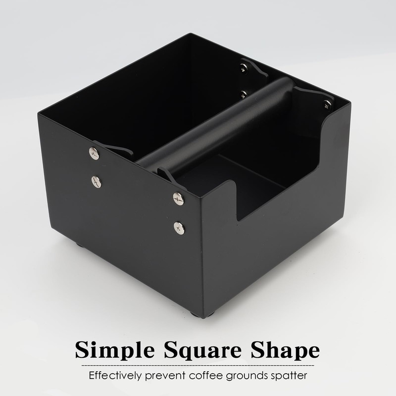 Espresso Knock Box, Stainless Steel Coffee Bag Container, With Steel