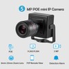 REVODATA 5MP POE Zoom Mini IP Camera, Indoor Security Camera