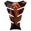 Tankpad X509955VA Motorcycle Protective Sticker Psycho B Cute Woman Orange