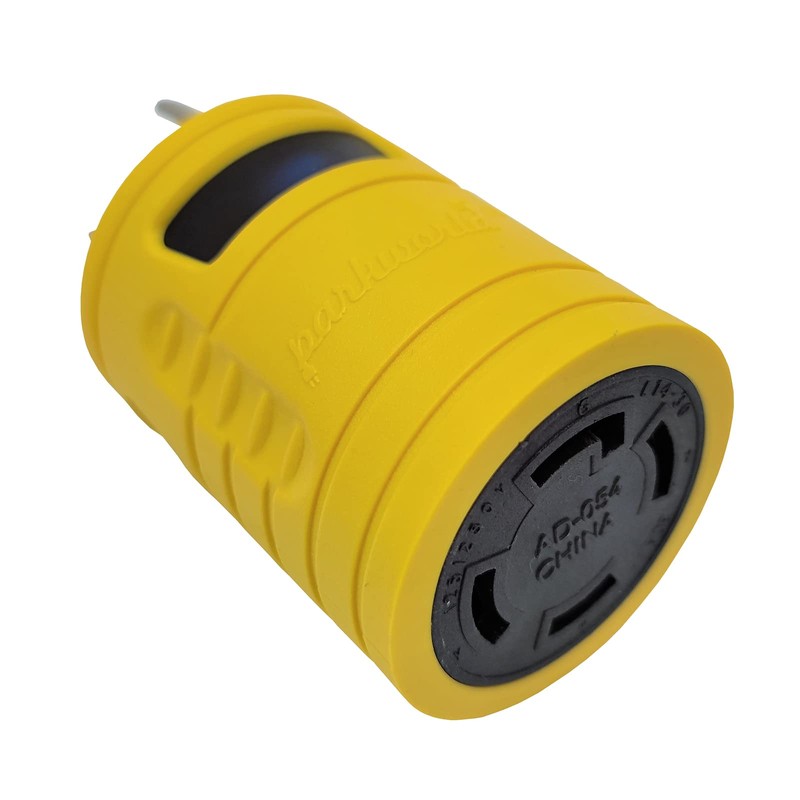 Parkworld 884968 Generator Adapter, 30A Generator 3-Prong to 30A 4-Prong,