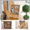 Primst Desktop Cork Board with Stand, Wood Bulletin Board Hanging