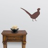 Express Yourself Rooster Cogburn Pheasant Wall Decal (Brown - Reverse
