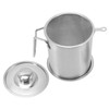 Bacon Grease Container Stainless Steel High Temperature Resistance Oil Strainer