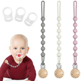 Porta Chupones Para Bebe 6 Piezas, Clip Para Chupon De Bebe Y Porta Chupon, Set Completo Con Colores Suaves Para Uso Diario Y Viajes, Ideal Para Padres De Bebes 0-24 Meses