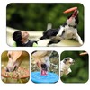 Bansusu Dog Frisbee Toy Set, 2-Pack Non-Toxic Rubber Flying Discs,