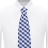 Jacob Alexander Men's Gingham Checkered Pattern Neck Tie - Extra
