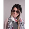 styleBREAKER Unisex Pilot Sunglasses with Polished Edge, Mirrored Polycarbonate Lenses