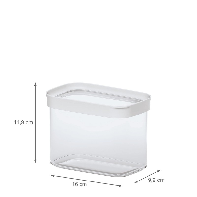 Emsa 513557 Optima rectangular dry goods storage container with lid,