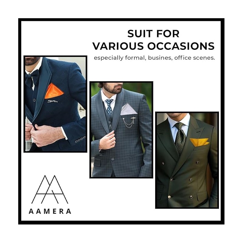 Mens Navy Blue Hanky Handkerchief Pocket Square Plain Satin Solid