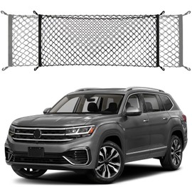 Envelope Style Trunk Cargo Net Compatible with Volkswagen Atlas New 2025 2024 2023 2022 2021 2020 2019 2018 2017 Car Rear Nylon Mesh Tailgate Netting