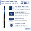 10 x Rennie Tools 100mm Long PH3 Impact Screwdriver Driver