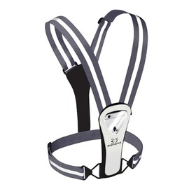 Amphipod Xinglet Pocket Plus, Minimalist Reflective High Visibility + Storage, Safety Running Vest for Men & Women - Gray - OS