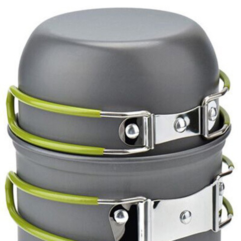 Camping Cookware Set Portable Camp Pot Aluminum Alloy Cooking Pot