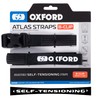Atlas B-Clip (Pair), 26mm x 1.2m, Black. Motorcycle Adjustable Luggage