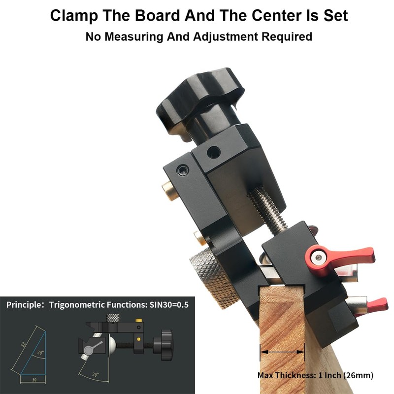 TOOLCOOL Self Centering Dowel Jig Kit Woodworking Doweling Jig Creates