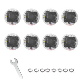 Wevdn 8 PCS Car Tire Wheel Lights, Colorful Solar LED Tire Valve Cap Lamp with Motion Sensor, Waterproof Flash Valve Stem Caps Lights for Cars, Truck, Bicycles, Motorcycles (8 PCS)