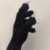 SCLMRO Kigurumi paws & Fursuit paws, kig Ver, Black Furry