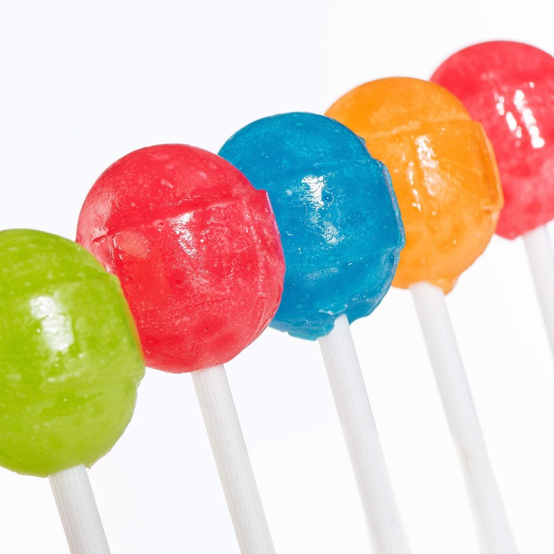 Paskesz Fun Pops - Fruit Flavored Drop Pops, 60 Count,
