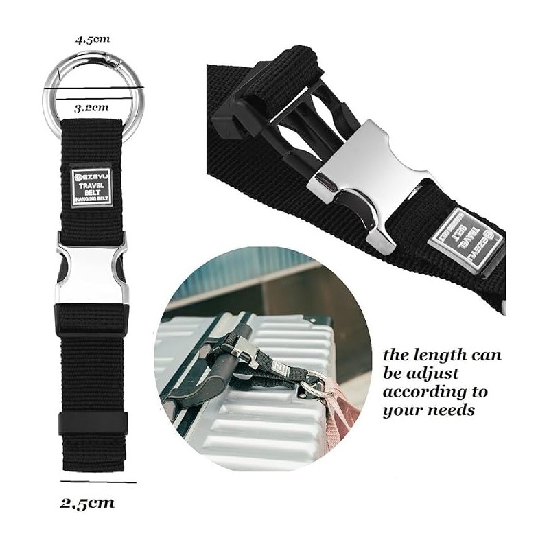 Heavy Duty Add a Bag Luggage Strap Jacket Gripper,Carry-on Baggage