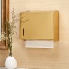 Gold Metal Wall-Mounted Tissue and Paper Towel Holder Box for