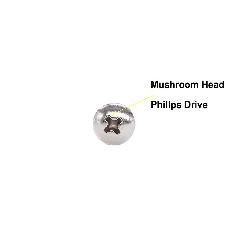 cSeao 30pcs M4x35mm Truss Head Machine Screws, Phillips Drive, Full