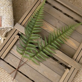 Artificial Fern Leaves Stems, Fake Ferns Leaf Plants Plastic Foliage Shrubs Bushes Plant Faux Greenery Stem for Home Garden Outdoor Indoor Wedding Bouquets DIY Décor Flowers Wreath Decoration 10 Pack