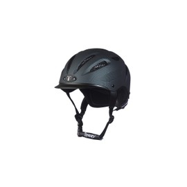 TIPPERARY EQUESTRIAN Horse Riding Helmet - Sportage - Lightweight Cooling Horseback Riding Apparel - Safety Helmet with Superior Ventilation and Air Flow - Carbon Grey - XS