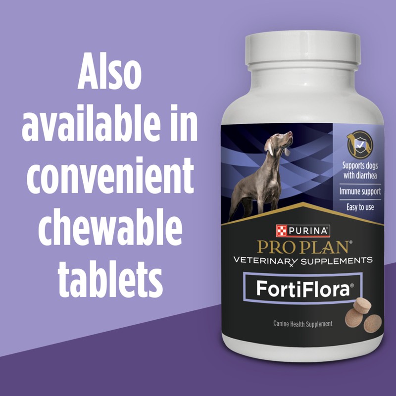 Purina Pro Plan Veterinary Supplements FortiFlora Canine Probiotics for Dogs,