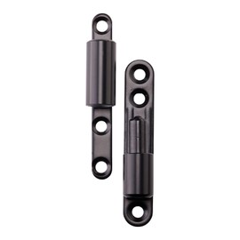SOTOOLS Door Hinge / Screw-On Tape with Maintenance-Free Plain Bearing Technology for Doors up to 40 kg 15 x 83 mm Black Lacquered 4 Pieces
