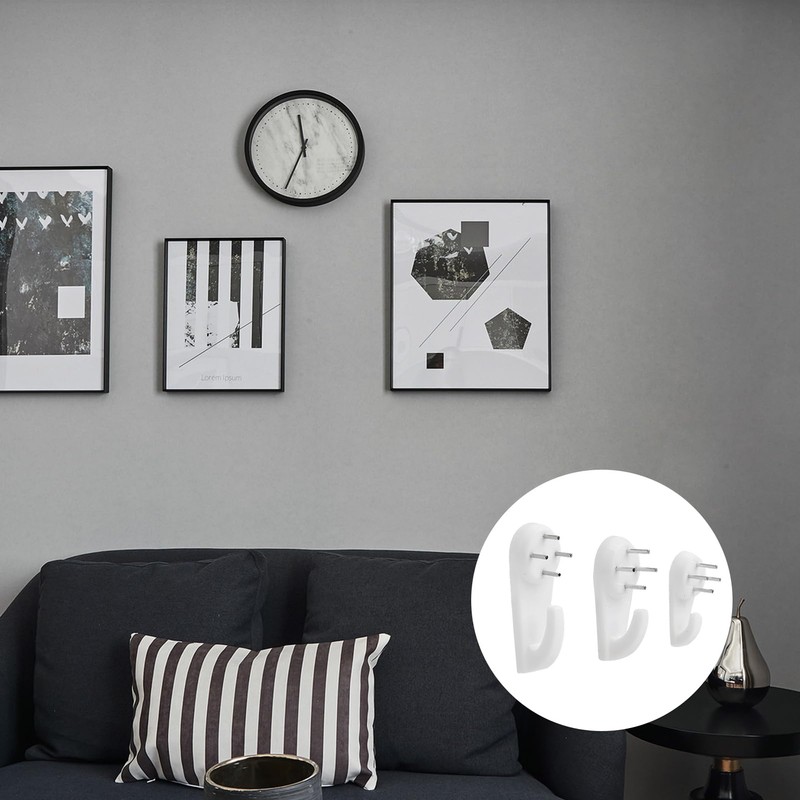 Non-Trace Picture Hooks Kit for Hard Walls, 70 Pcs Assorted