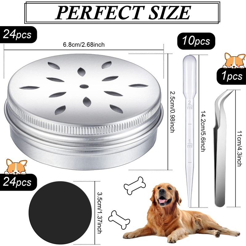 Shimeyao 59 Pcs Dog Scent Training Kit, 24 Scent Training