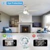 Caisens 4 Inch Ceiling Fan LED Light Replacement, 18W 6000K