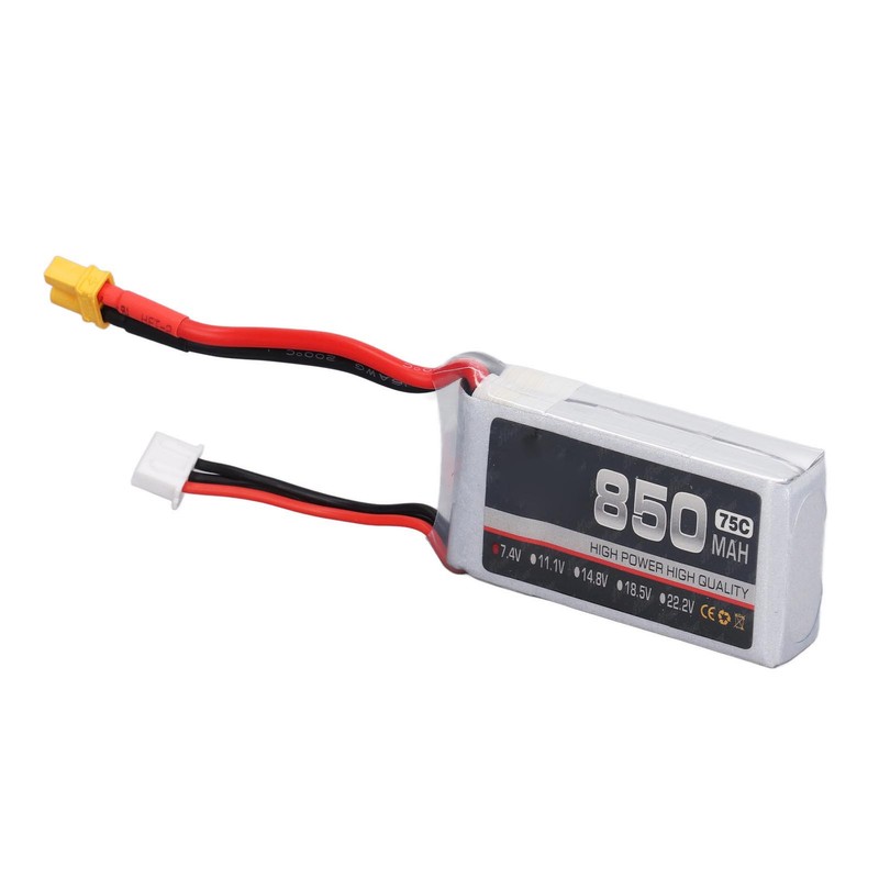 850mAh 75C High Rate Lipo Batteries Li Ion Battery Pack