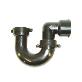 United States Hardware P-687C 1.5 x 1.5 Black Tub Trap