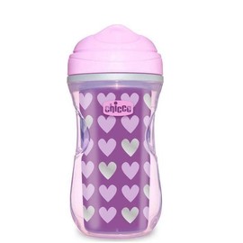 Chicco Active Cup with Purple Hearts for Girl 14m+, 1pcs