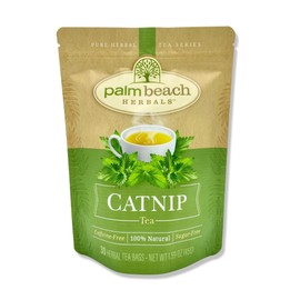 Catnip Tea - Pure Herbal Tea Series by Palm Beach Herbal Tea Company (30 Tea Bags) 100% Natural