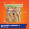 Hefty XL Press to Close Plastic Sandwich Expand and Fill