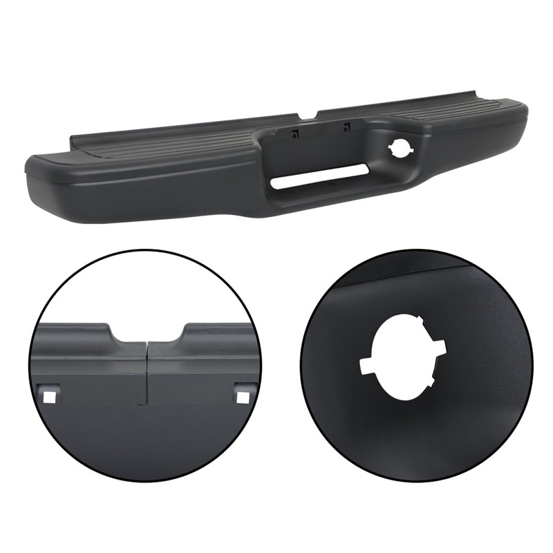 LABLT Steel Rear Step Bumper Chrome Finishi Replacement for Tacoma