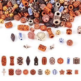 FASHEWELRY 100g Acrylic Beads Flower Tube Round Loose Spacer Beads Vintage Acrylic Beads for DIY Jewelry Making Bracelets Necklaces Beading Crafts Supplies