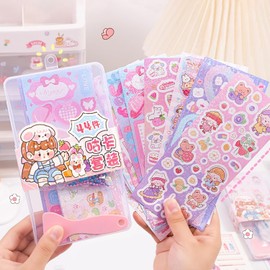 CGLRybO Goo Card Stickers DIY Kits Card, Keychain Guka Card Toy Hand Account Deco, Handmade Sticker Set (44)