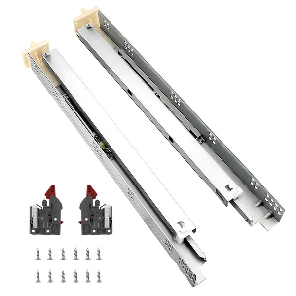 Gobrico 18 inch Soft Close Under Mounting Drawer Slides 10