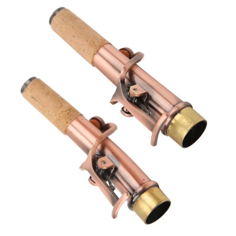 2Pcs Saxophone Neck Metal Straight Curved Accessory Replacement Set Kit