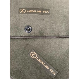 Lexus RX350 RX450H (2013-2015) 4pc OEM CARPET FLOOR MATS Brown PT206-48130-40