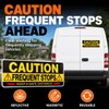 2 Pcs Frequent Stops Reflective Magnetic Safety Warning Signs