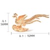 Golden Phoenix Incense Holder Figurine Phoenix Good Luck Decoration (pont