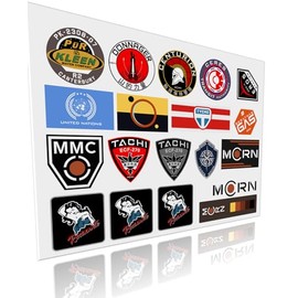Science Fiction Stickers Set of 19. MCRN Martian Congressional Republic Navy Outer Planets Eros Station